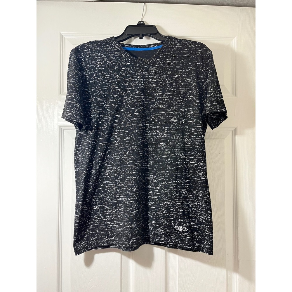 Brooklyn‎ Cloth BKC Mens Space Dye Pocket T-Shirt Black White Static M Short